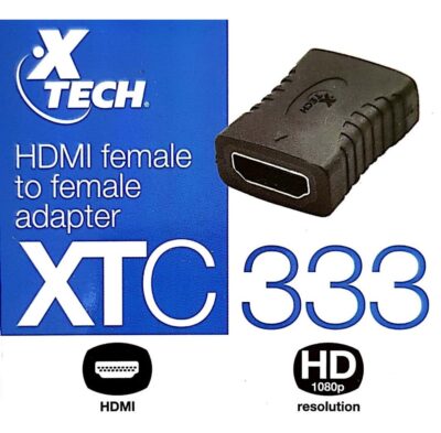 Adaptador con conector HDMI hembra a hembra XTC-333