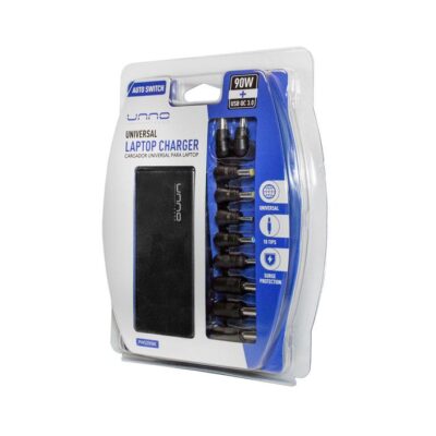 CARGADOR UNIVERSAL PARA LAPTOP CON SELECCIÓN AUTOMÁTICA DE VOLTAJE PW5291BK - Imagen 3