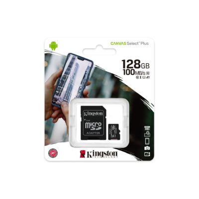 Memoria Micro SD Kingston de 128GB CANVAS