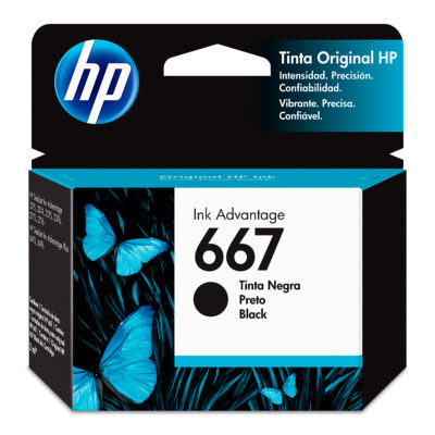 Cartucho de Tinta HP 667 Color Negro