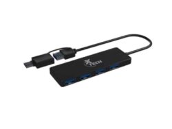 Concentrador de 4 puertos USB Tipo A y Tipo C USB 3.0 XTC-390