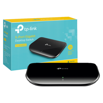 SWITCH TP-LINK, 5 PUERTOS 10/100/1000 Mbps TL-SG1005D