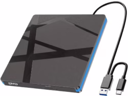 Lector de Discos portable DVR-RW interfaz Dual USB 3.0 y tipo C