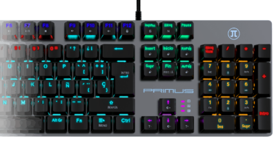 Teclado Mecanico Primus Gaming Ballista 91T, Switch Rojo