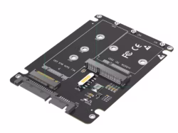Adaptador TISHRIC SATA de 2.5 Pulgadas a MSATA M.2 NGFF SSD, Tarjeta Convertidora 2 en 1 de 6.0 Gbp/s para PC, Portátil, Escritorio