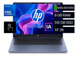 HP OB 3 AI 14-ht0061la - Notebook - 14" - Intel Core 5 320 / 4.6 GHz - 8 GB - DDR5 SDRAM - 512 GB - Intel Graphics - Microsoft Windows 11 Home